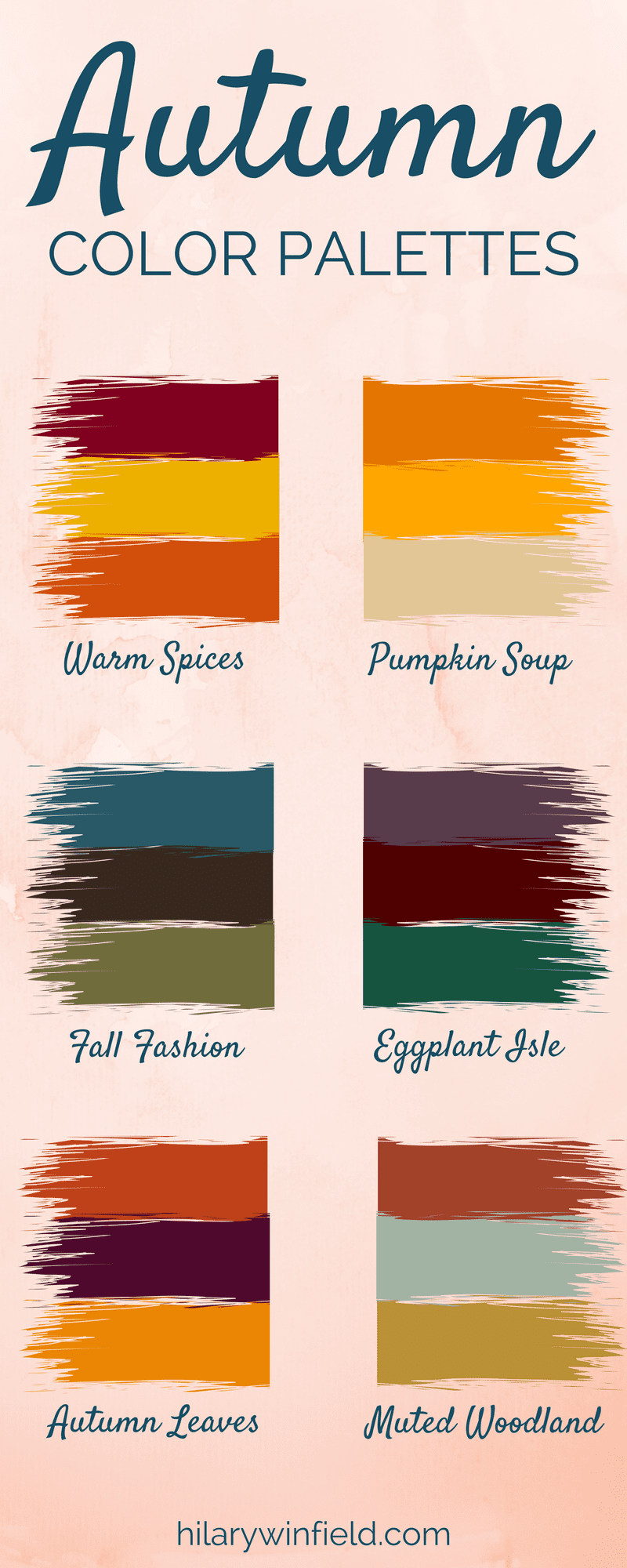 Autumn Color Palettes | Hilary Winfield