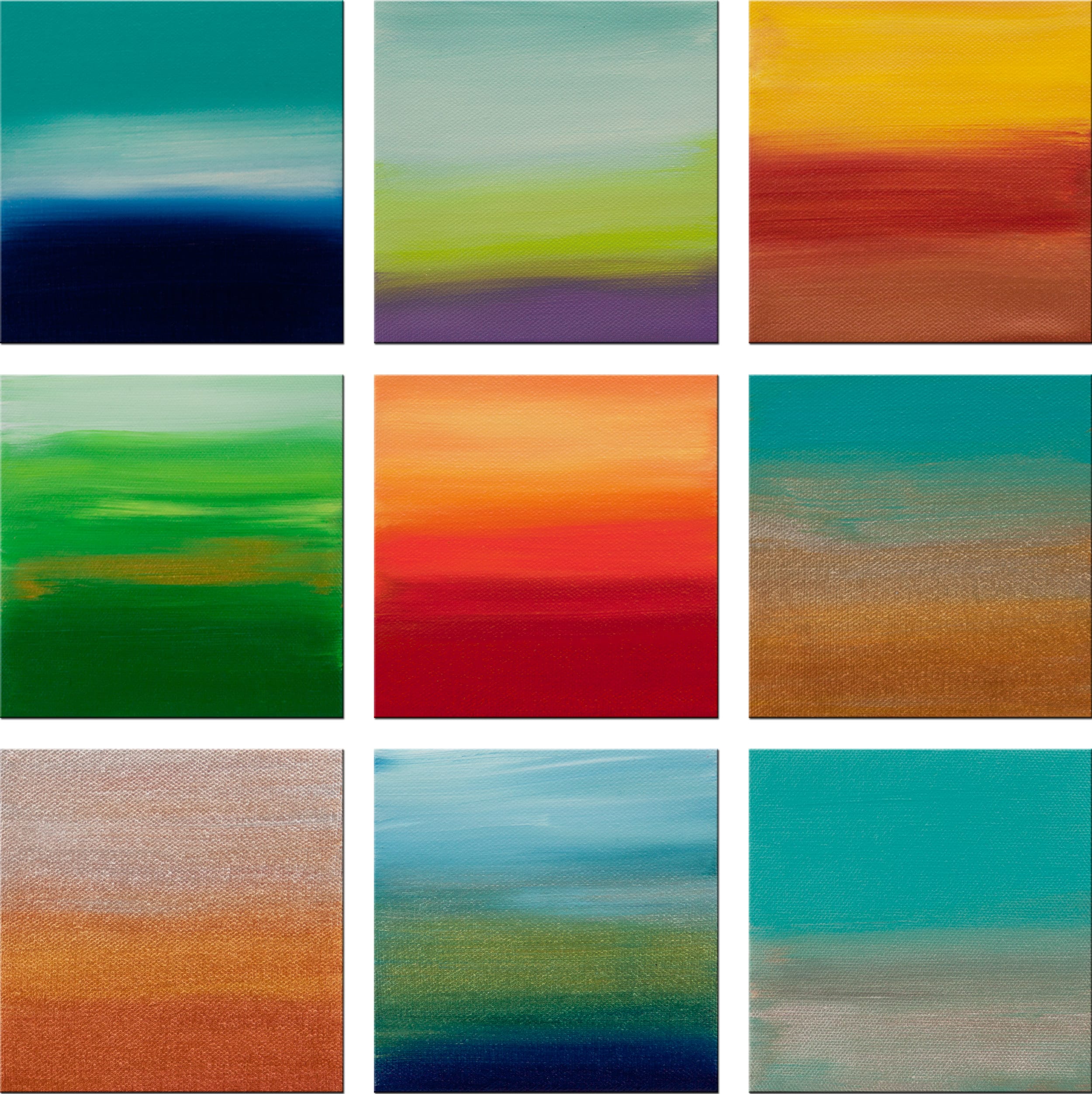 Sunrise Series Collection 8 - 15x15 Inches - Hilary Winfield Fine Art