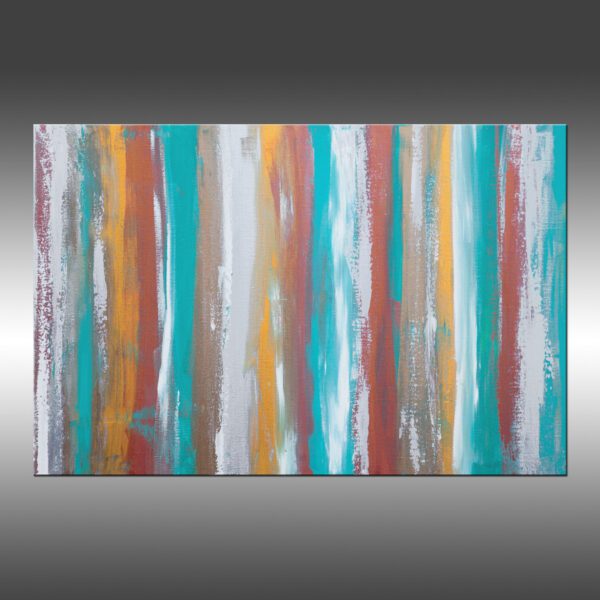 Turquoise & Metal - 24x36 Inches - Image 1 2 17
