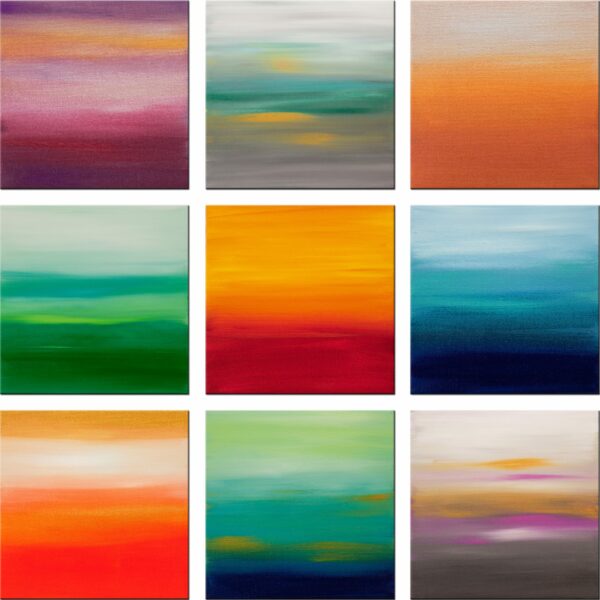 Sunrise Series Collection 11 - 24x24 Inches - Low Res No Border