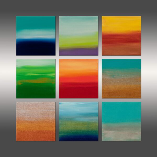 Sunrise Series Collection 8 - 15x15 Inches - Sunrise Series Collection 8