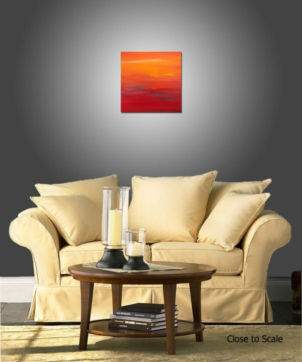 Sunset 58- 20x20 Inches - View in a Room 1 6