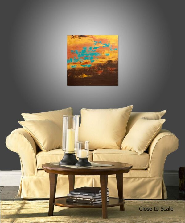 Modern Industrial 41 - 30x30 Inches - View in a Room 2 1 1