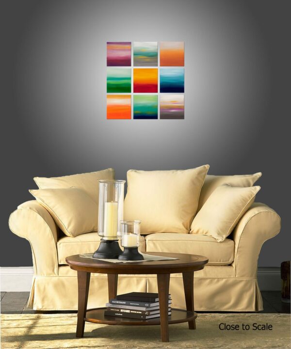 Sunrise Series Collection 11 - 24x24 Inches - View in a Room 2 8