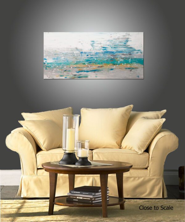 Sea Spray 5 - 24x48 Inches - View in a Room 4 15