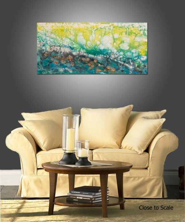 Liquid Energy 23 - 24x48 Inches - View in a Room Sunset Series 6